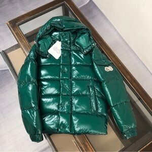 Moncler Shiny Emerald Puffer Jacket for Men